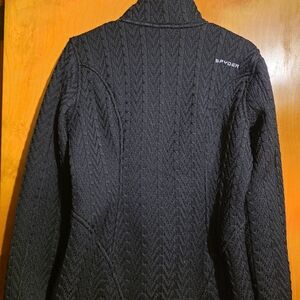 Spyder Women’s Black Cable-Knit Sweater